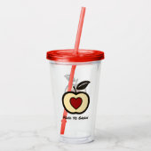 ロゴマークの付いたタンブラー食品 アクリルタンブラー (裏面)