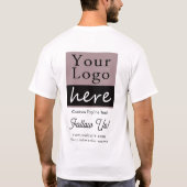 ロゴマーク入りビジネスイベントデザイン Tシャツ (裏面)
