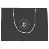 ロゴマーク入り大型紙製ショッピングバッグ ラージペーパーバッグ (裏面)