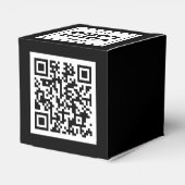ロゴマーク - スクエア型 - 背景白 + QRコード フェイバーボックス (裏面サイド)