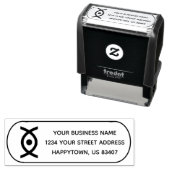 ロゴマーク 住所 作成 自己インク スタンプ (インサイチュ)