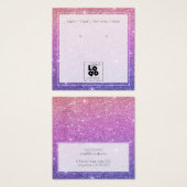 ロゴマーメイドグラデーショングリッターイヤリングディスプレイカード (正面&裏面)