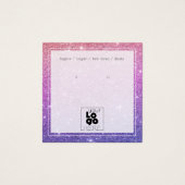 ロゴマーメイドグラデーショングリッターイヤリングディスプレイカード (正面)