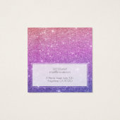 ロゴマーメイドグラデーショングリッターイヤリングディスプレイカード (裏面)