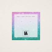 ロゴマーメイドグラデーショングリッターイヤリングディスプレイカード (正面)