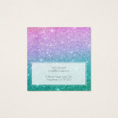 ロゴマーメイドグラデーショングリッターイヤリングディスプレイカード (裏面)