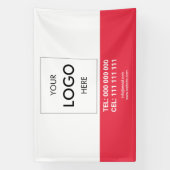 ロゴミニマリストプロフェッショナルビジネスバナー 横断幕 (縦)