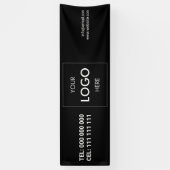 ロゴミニマリストモダンバナー 横断幕 (縦)