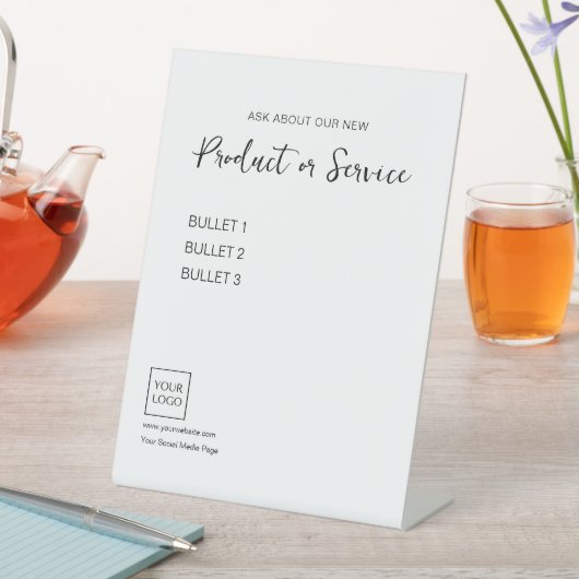 ロゴミニマルの名刺 台座サイン (インサイチュ)