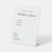 ロゴミニマルの名刺 台座サイン (正面)