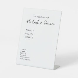 ロゴミニマルの名刺 台座サイン