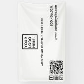 ロゴミニマルの追加ソーシャルメディモダンアイベントビニール 横断幕 (縦)