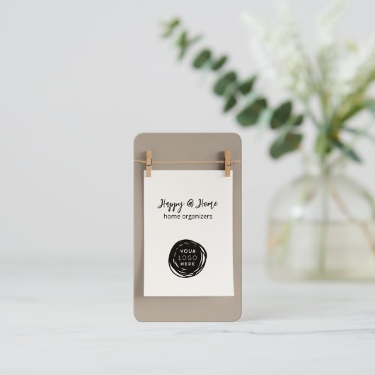 ロゴミニマルの追加団体や組織 名刺 (スタンド正面)