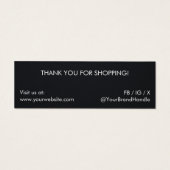 ロゴミニマルブランドブラックイヤリングジュエリーディスプレイ (裏面)