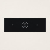 ロゴミニマルブランドブラックイヤリングジュエリーディスプレイ (正面)