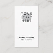 ロゴミニマルモダンのソーシャルメディアのアイコン 名刺 (正面)