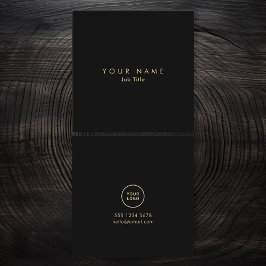 ロゴミニマルモノクエレガントロ名刺 スクエア名刺