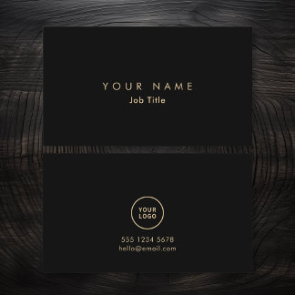 ロゴミニマルモノクエレガントロ名刺 名刺