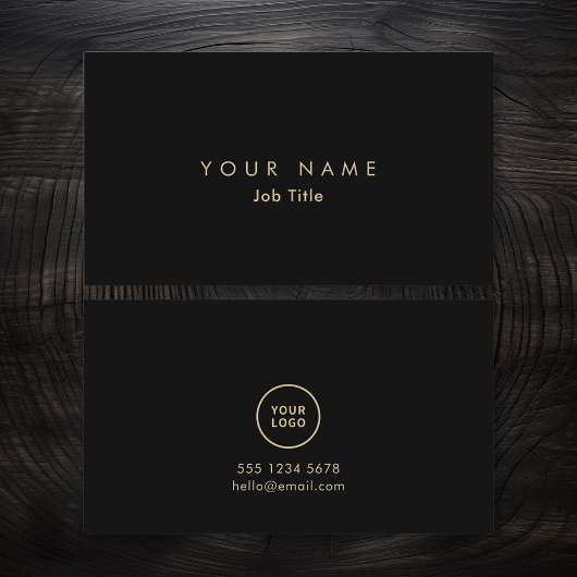 ロゴミニマルモノクエレガントロ名刺 名刺