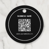 ロゴミニマル付き丸い黒つるラベル フェイバータグ (裏面)