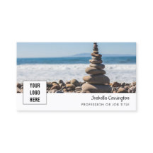 ロゴミニマル写真QRコード名刺