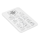 ロゴミニマル2025月カレンダー マグネット (右側)