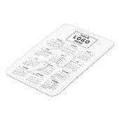 ロゴミニマル2025月カレンダー マグネット (左側)