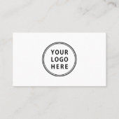 ロゴミニマルQRコードプロフェッショナル 名刺 (裏面)