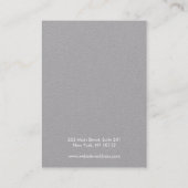 ロゴムーンフェイズイヤリングディスプレイグレークラフト 名刺 (裏面)