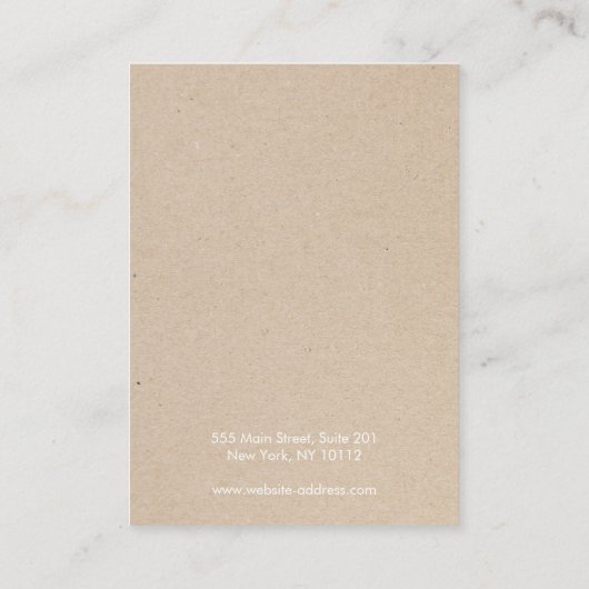 ロゴムーンフェイズイヤリングディスプレイタンクラフト 名刺 (裏面)