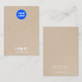 ロゴムーンフェイズイヤリングディスプレイタンクラフト 名刺 (正面/裏面)