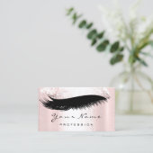 ロゴメイクアップアーティストプロフェッショナルグラムピンクラッシュ 名刺 (スタンド正面)