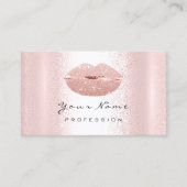 ロゴメイクアップアーティストプロフェッショナルリップキス赤面 名刺 (正面)