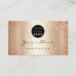 ロゴメイクアップアーティストヘア爪、 ネイルサンゴバラ紙吹雪 名刺