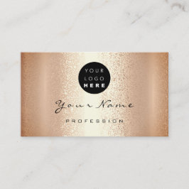 ロゴメイクアップアーティストヘア爪、 ネイルサンゴバラ金ゴールドVIP 名刺