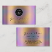 ロゴメイクアップアーティストヘア爪、 ネイル抽象芸術自筆証書 名刺 (正面/裏面)