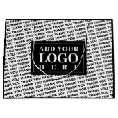 ロゴモダンありがとう白黒抱き枕 ラージペーパーバッグ (正面)