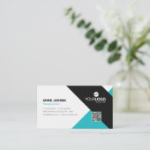 ロゴモダンとプロフェッショナル 名刺 (スタンド正面)