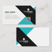 ロゴモダンとプロフェッショナル 名刺 (正面/裏面)