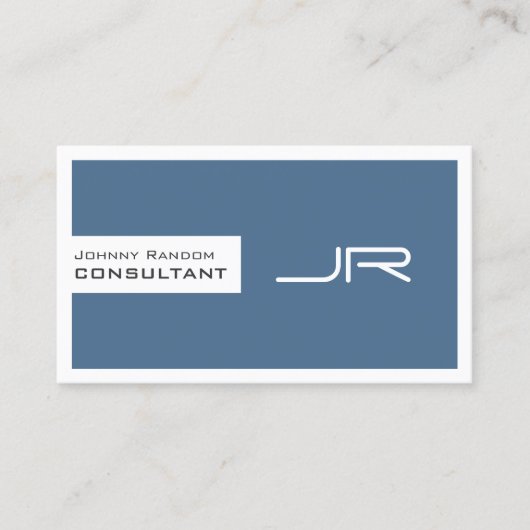 ロゴモダンとQRコードを含む枠付き宇宙 名刺 (正面)