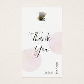 ロゴモダンとQRコードピンク (正面)