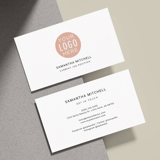 ロゴモダンとWebサイトのカスタム 名刺