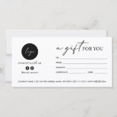 ロゴモダンのソーシャルアイコンのギフトのスクリプトを作成 (正面)