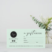 ロゴモダンのソーシャルアイコンのギフトのスクリプトを作成 (スタンド正面)