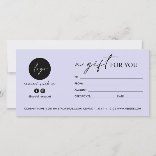 ロゴモダンのソーシャルアイコンのギフトのスクリプトを作成 (正面)