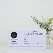 ロゴモダンのソーシャルアイコンのギフトのスクリプトを作成 (スタンド正面)