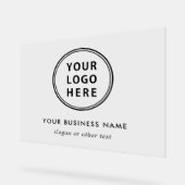 ロゴモダンのプロモ澄んーション アクリルサイン (傾斜)