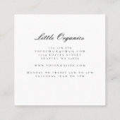 ロゴモダンの軽カスタムさ スクエア名刺 (裏面)