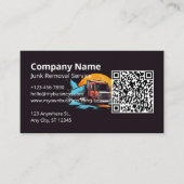 ロゴモダンの迷惑メールの削除QRコード 名刺 (正面)