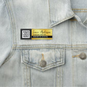 ロゴモダンの追加および企業のプロフェッショナル社員 名札 (インサイチュ)